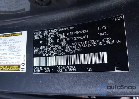2022 Lexus Rx 350L from USA, damaged, VIN JTJHZKFA2N2038407